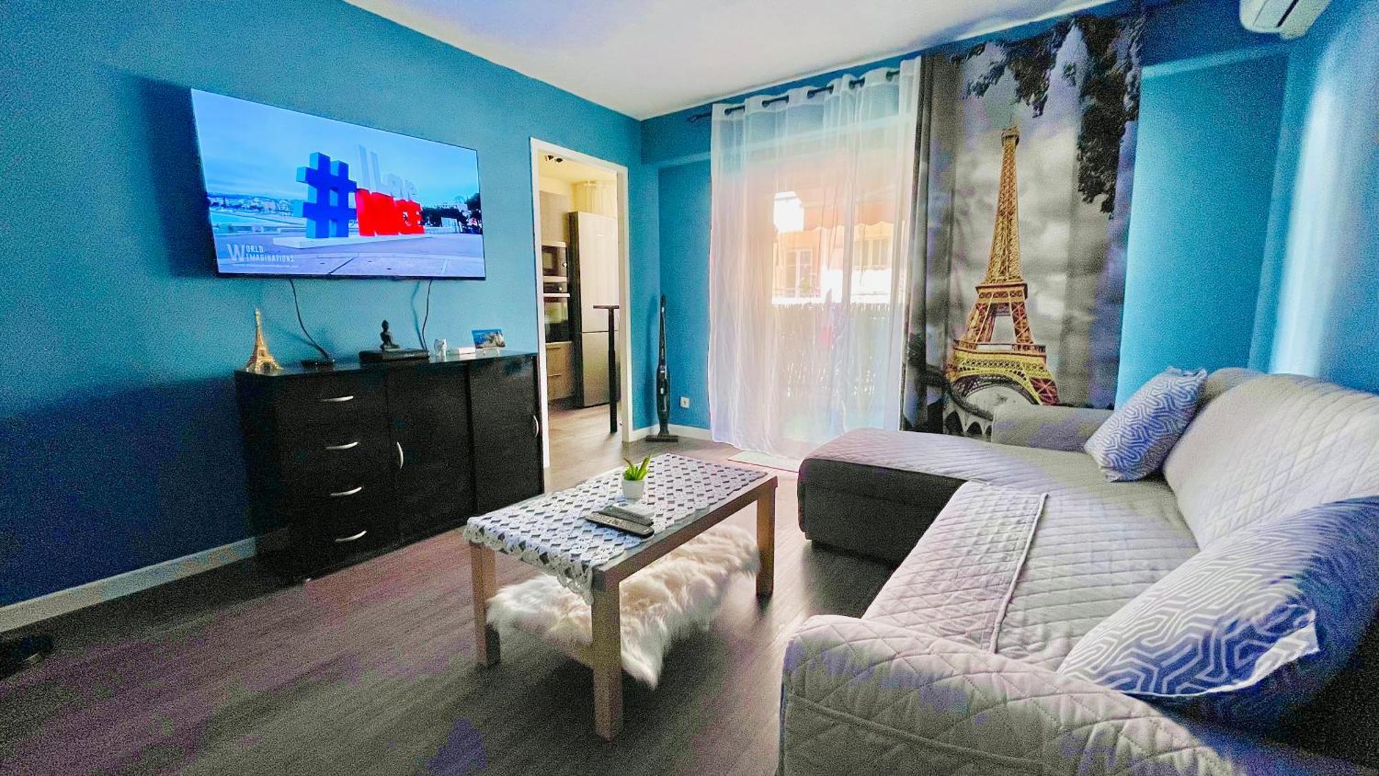 Confortable Studio A Nice Centre Cote Plage Bel Terrasse Paddle מראה חיצוני תמונה